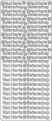 Van Harte Beterschap - Peel-Off Stickervel - ST-0404
