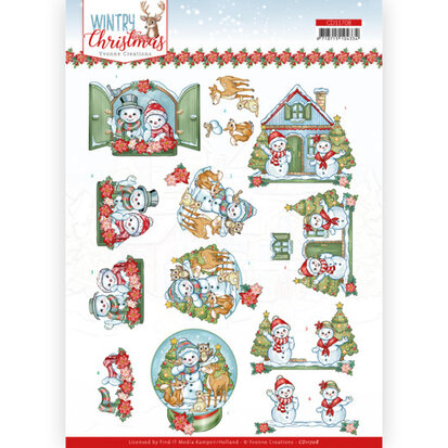 3D Cutting Sheet - Yvonne Creations - Wintry Christmas - Christmas Home