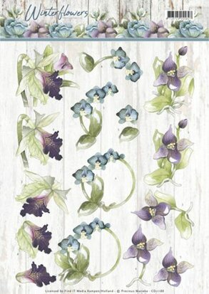 3D knipvel - Precious Marieke - Winter Flowers - Orchids