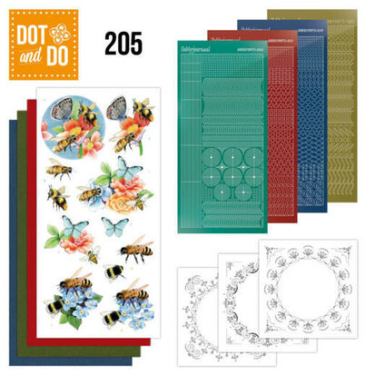 Dot and Do 205 -  Jeanine's Art - Humming Bees