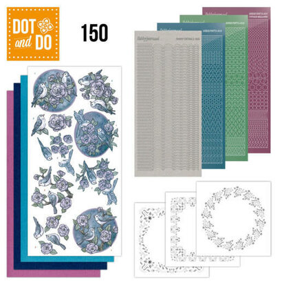 Dot and Do 150 - Birds in Purple