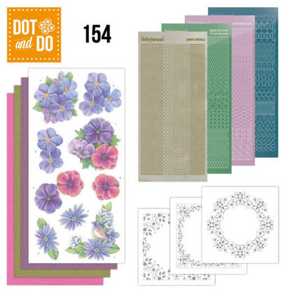 Dot and Do 154 - Purple Flowers