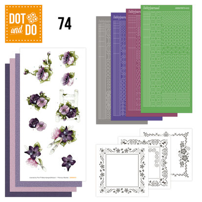 Dot and Do 74 - Purple Flowers