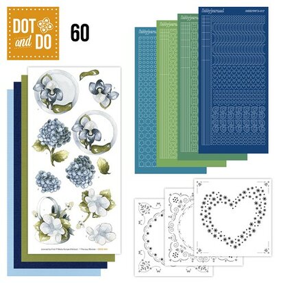 Dot and Do 60 - Blauwe bloemen