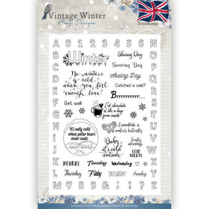 Clear Stamp - Amy Design - Vintage Winter - English