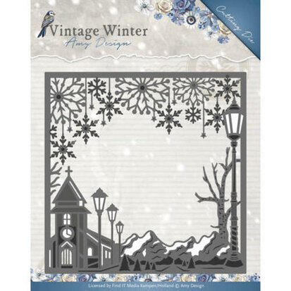 Die - Amy Design - Vintage Winter - Village Frame Square