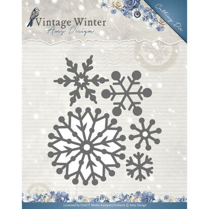 Die - Amy Design - Vintage Winter - Beautiful Snowflakes