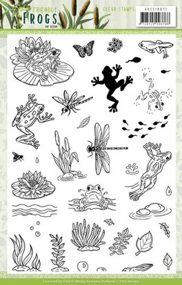 Clear Stamps - Amy Design - Friendly Frogs - ADCS10072
