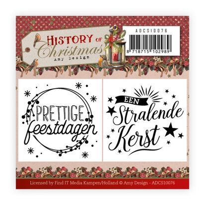Mini Clear Stamps Set - Amy Design - History of Christmas - ADCS10076