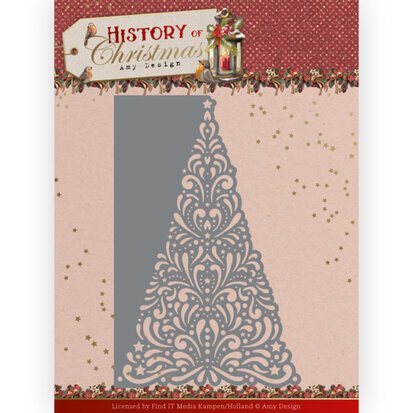 Dies - Amy Design - History of Christmas - Lacy Christmas Tree - ADD10246