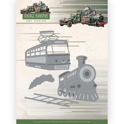 Dies - Amy Design - Vintage Transport - Train - ADD10252