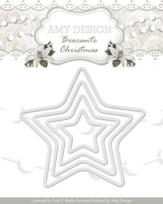 Amy Design - Brocante Christmas - Mini Star Frames - Die