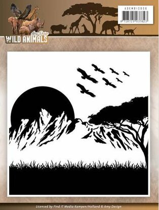 Embossing Folder - Amy Design - Wild Animals