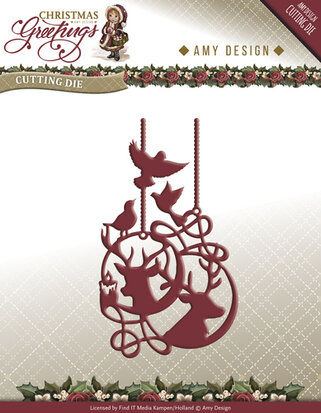 Die - Amy Design - Christmas Greetings - Reindeer Ornament