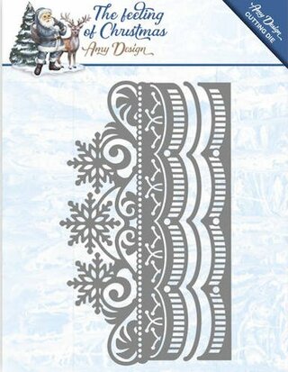 Die - Amy Design - The feeling of Christmas - Ice crystal border