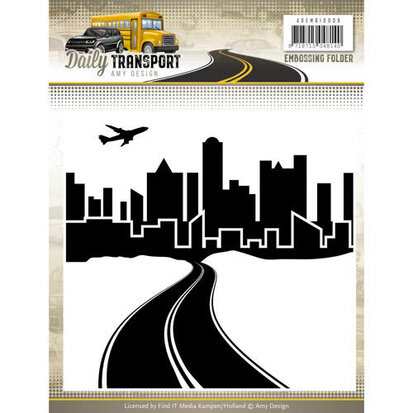 Embossing Folder - Amy Design - Daily Transport - ADEMB10009