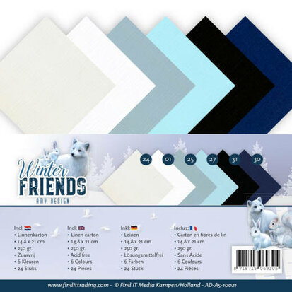 Linnenpakket - A5 - Amy Design - Winter Friends