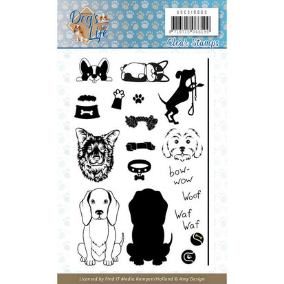 Clear Stamps - Amy Design - Dog's Life