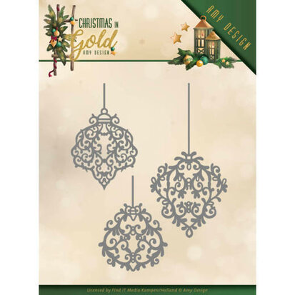 Dies - Amy Design - Christmas in Gold - Golden Ornaments