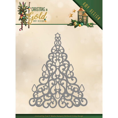 Dies - Amy Design - Christmas in Gold - Christmas Tree Hobbydots