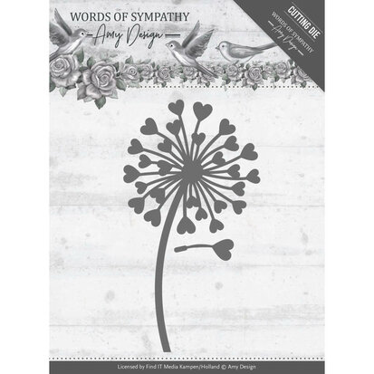 Dies - Amy Design - Words of Sympathy - Sympathy Flower