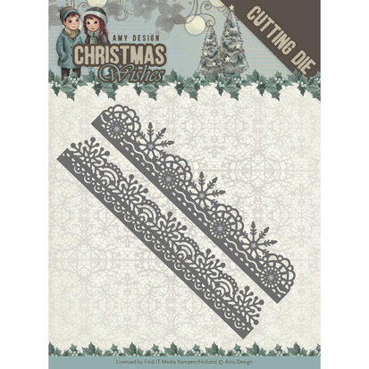 Dies - Amy Design - Christmas Wishes - Snowflake Borders