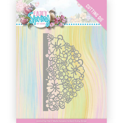 Dies - Amy Design - Enjoy Spring - Half Flower Circle - ADD10239