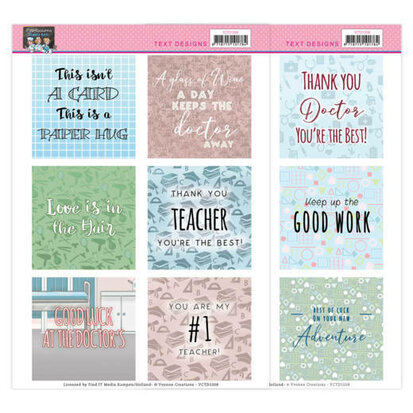 Text Designs - Yvonne Creations - Bubbly Girls - Professions
