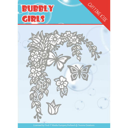 Dies - Yvonne Creations - Bubbly girls - Flower Corner - YCD10167