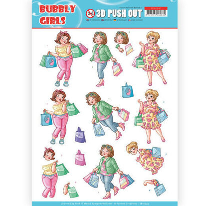 3D Pushout - Yvonne Creations- Bubbly Girls - Shopping - SB10347
