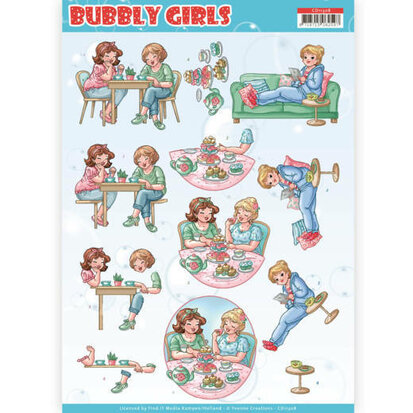 3D Knipvel - Yvonne Creations- Bubbly Girls - Me Time - CD11308