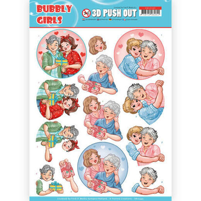 3D Pushout - Yvonne Creations- Bubbly Girls - Mothersday - SB10345