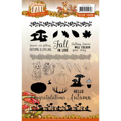 Clear Stamps - Yvonne Creations - Fabulous Fall -
