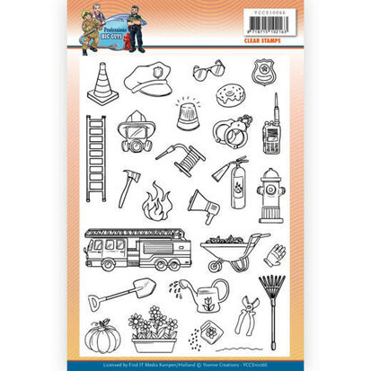 Clear Stamps - Yvonne Creations - Big Guys Professions