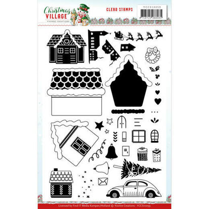 Clear Stamps - Yvonne Creations - Christmas Village