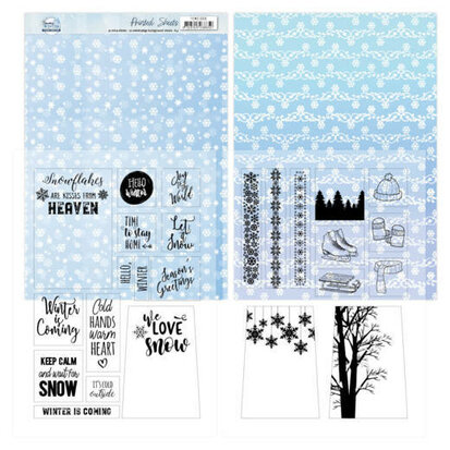 Mica Sheets - Yvonne Creations - Sparkling Winter