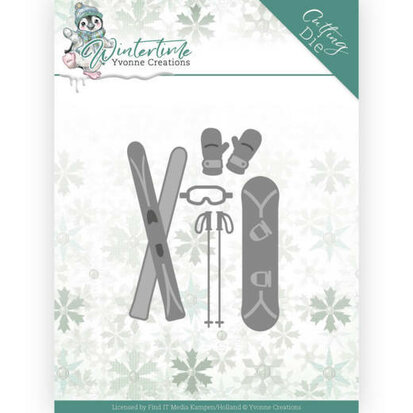 Dies - Yvonne Creations - Wintertime  - Ski Accessories