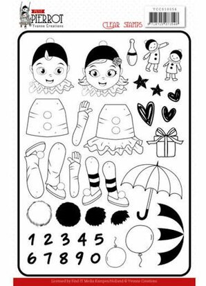 Clear Stamps - Yvonne Creations - Petit Pierrot