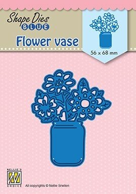 Shape Dies - Blue Flower vase