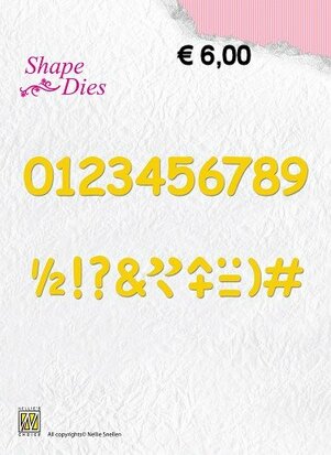 Numbers & punctuation marks - Shape Dies