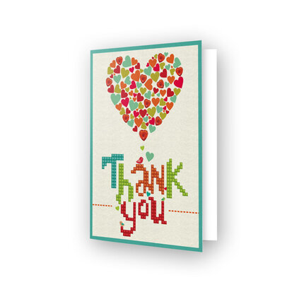 Diamond Dotz - Greeting Card - THANK YOU HEART