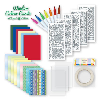 Window colour cards kit Christmas - 3.9492