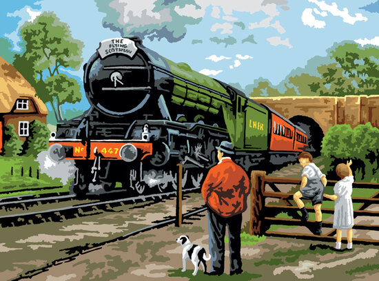 Painting by numbers - STEAM TRAIN - PAL15