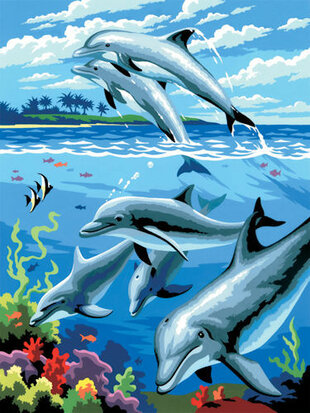 Painting by numbers - DOLPHINS