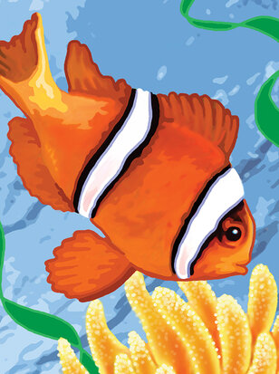 Painting by numbers - CLOWN FISH