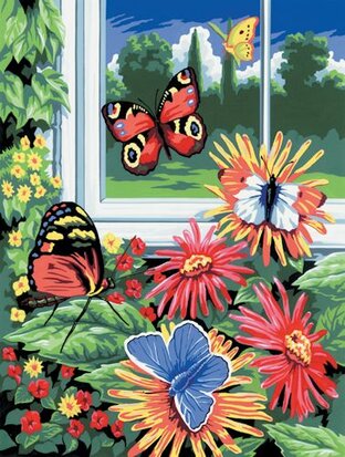 Painting by numbers - BUTTERFLIES