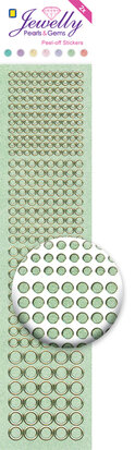 Jewelly Pearls & Gems Dots Pearl Green, 2 sheets