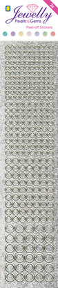 Jewelly P&G Dots Pearl Silver 2 sheets 5x23 cm