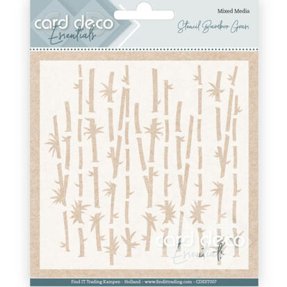 Card Deco Essentials - Stencil Bamboo Grass