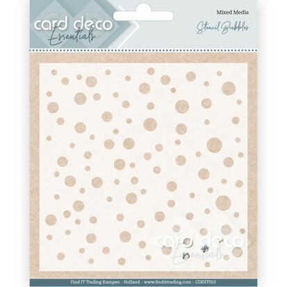 Card Deco Essentials - Stencil Bubbles